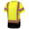 DEWALT ST11B Type R Class 3 Black Bottom Short Sleeve Safety Shirt - Yellow/Lime