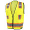 DEWALT DSV82 Type R Class 2 Heavy Duty Surveyor Safety Vest - Yellow/Lime