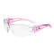 Radians OP6710ID Optima Safety Glasses - Pink Temples - Clear Lens