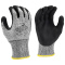 Radians RWG571 Cut Level A4 HPPE/Polyester Coated Work Gloves - Foam Nitrile Palm Dip