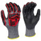 Radians RWG621 Cut Level A7 HPPE Shell Polyurethane Work Gloves - TPR Back of Hand Protection