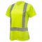 Radians ST11W Type R Class 2 Women's Short Sleeve Safety Shirt - Yellow/Lime