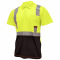 Radians ST12B Type R Class 2 Color Blocked Short Sleeve Safety Polo - Yellow/Lime