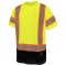Radians ST42B Type R Class 3 Color Block Short Sleeve Safety Shirt - Hi-Vis Green