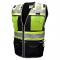 Radians SV55-1ZBD Type O Class 1 Heavy Woven Two-Tone Engineer Safety Vest - Black