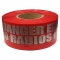 Danger Explosives No Radios or Phones Barricade Tape 3x1000 ft Roll - 3 Mil Thick