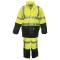 MCR Safety 5182S Luminator Type R Class 3 Limited Flammability 2 Piece Rain Suit - Yellow/Lime