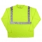 MCR Safety LTSCL2L Type R Class 2 Long Sleeve Safety Shirt - Yellow/Lime