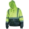 MCR Safety SSCL3LZ Type R Class 3 Black Bottom Safety Sweatshirt - Yellow/Lime
