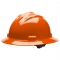 Bullard S71ORR Standard Full Brim Hard Hat - Ratchet Suspension - Orange