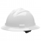 Bullard S71WHR Standard Full Brim Hard Hat - Ratchet Suspension - White