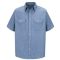 Red Kap SC24LB Men's Deluxe Western Style Shirt - Short Sleeve