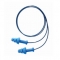 Howard Leight SmartFit Detectable 25 NRR Corded Multiple-Use Earplugs - Blue