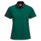 Red Kap SK53 Women's Short Sleeve Performance Knit Two-Tone Polo - Hunter Green/Charcoal