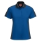 Red Kap SK53 Women's Short Sleeve Performance Knit Two-Tone Polo - Royal Blue/Charcoal