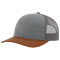 SM-112-HtG-Chr-DO Heather Grey/Charcoal/Dark Orange