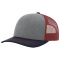 SM-112-HtG-Crd-Nv Heather Grey/Cardinal/Navy