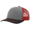 SM-112-HtGy-Rd-Bk Heather Grey/Red/Black