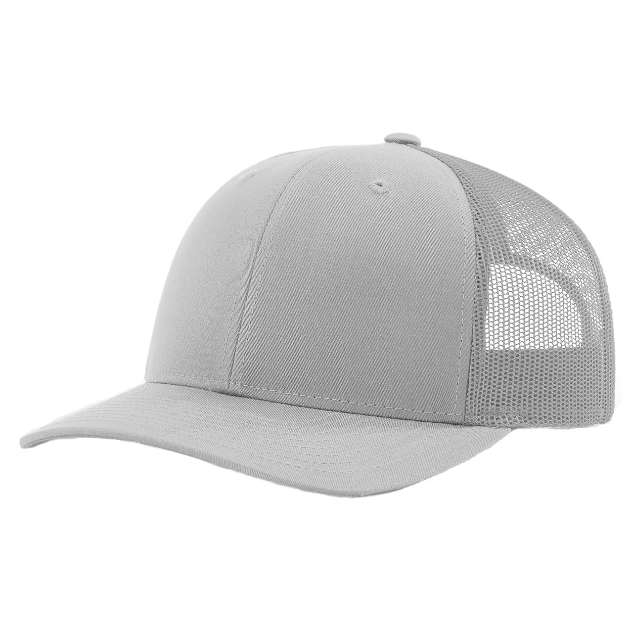 Richardson 112 Snapback Trucker Cap - Light Grey