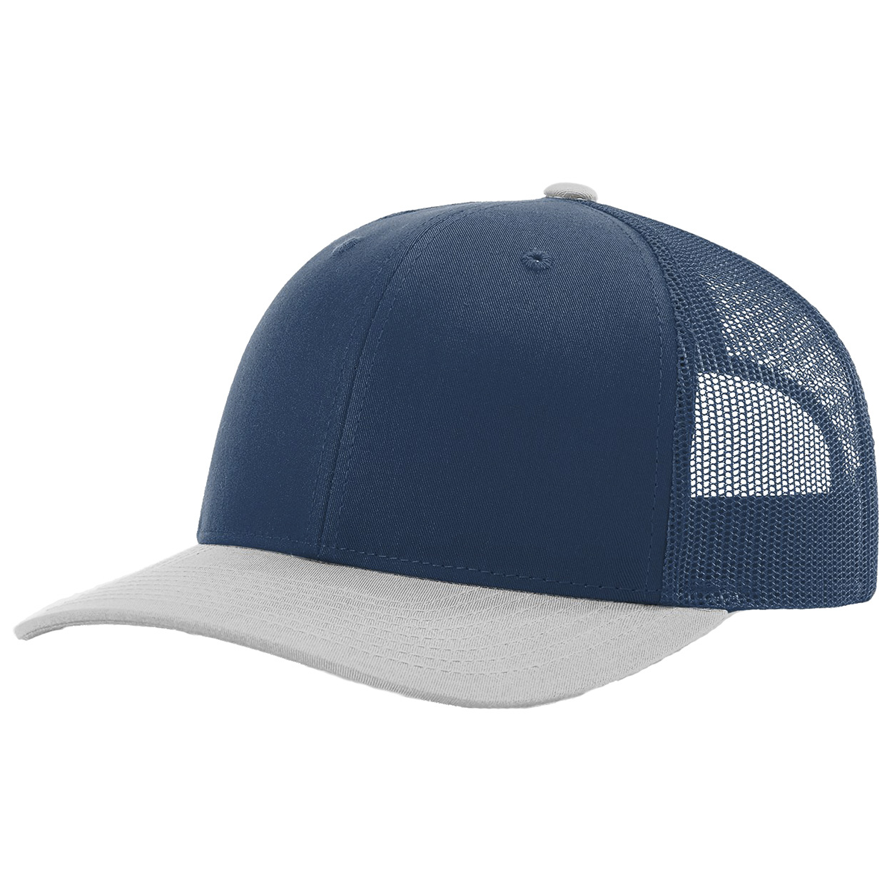 Richardson 112 Snapback Trucker Cap - Light Blue/Light Blue/Light Grey