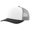 Richardson 112 Snapback Trucker Cap - White/Aluminum/Black
