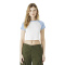 Bella + Canvas BC1201 Women's Micro Rib Raglan Baby Tee - White/Baby Blue