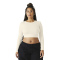 Bella + Canvas BC1501 Women's Micro Rib Long Sleeve Baby Tee - Solid Natural Blend