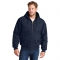 CornerStone CSJ41 Washed Duck Cloth Insulated Hooded Work Jacket - Navy