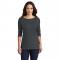 District DM107L Women's Perfect Weight 3/4-Sleeve Tee - Charcoal