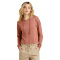 District DT1390L Women's Perfect Tri Midi Long Sleeve Hoodie - Desert Rose Heather