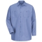 Red Kap SP14 Men's Industrial Work Shirt - Long Sleeve - Light Blue