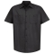 Red Kap SP24 Men's Industrial Work Shirt - Short Sleeve - Black