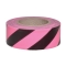 Presco SPGBK Striped Roll Flagging Tape - Pink Glo/Black