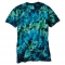 Dyenomite 640LM LaMer Over-Dyed Crinkle Tie Dye T-Shirt - Caribbean