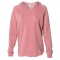 Independent Trading Co. PRM2500 Women's Lightweight California Wave Wash Hooded Sweatshirt - Dusty Rose