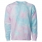 Independent Trading Co. PRM3500TD Unisex Midweight Tie-Dyed Sweatshirt - Tie Dye Cotton Candy