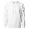Independent Trading Co. SS1000 Unisex Lightweight Loopback Terry Hooded Pullover - White