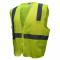 Radians SV2ZGS Economy Type R Class 2 Solid Safety Vest with Zipper - Yellow/Lime
