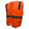 Radians SV2ZOS Economy Type R Class 2 Solid Safety Vest with Zipper - Orange