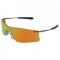 MCR Safety T411R Rubicon T4 Safety Glasses - Silver Metal Frame - Fire Mirror Lens