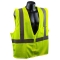 Full Source US2LM19 Type R Class 2 Mesh Safety Vest - Yellow/Lime