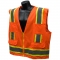 Full Source US2ON16 Type R Class 2 Solid Surveyor Safety Vest - Orange