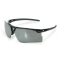 Uvex Bayonet Safety Glasses - Black Frame - Silver Mirror Lens