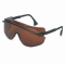 Uvex Astro OTG 3001 Safety Glasses - Black Frame - Copper Lens