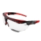 Uvex S3851 Avatar OTG Safety Glasses - Red/Black Frame - Clear Lens