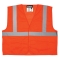 MCR Safety VCL2MOFR Economy Type R Class 2 Limited Flammability Mesh Safety Vest - Orange