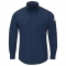 Bulwark FR QS26 iQ Series Men's Midweight Comfort Woven Shirt - Navy