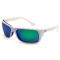 Venture Gear VGSW931 Vallejo Eyewear - White Frame - Polarized Green Mirror Lens