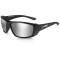 Wiley X ACKOB02 Kobe Safety Glasses - Matte Black Frame - Silver Flash Lens