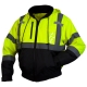 Pyramex RJ3110 Type R Class 3 Black Bottom Bomber Jacket - Removable Fleece Liner